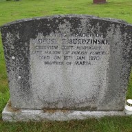 Grób majora Tadeusza Burdzińskiego "Maliny" na Newton Stewart Cementery.