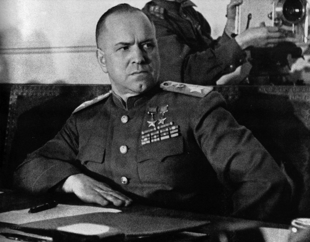 Marszałek Żukow po kapitulacji Niemców